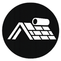 Icon of roofing shingles installation on house